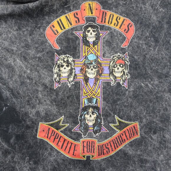 Guns N' Roses Appetite For Destruction 1988 Tour Crop Top Size L - Picture 5 of 9